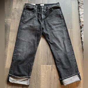 Agolde Women's Straight Leg Jeans - Black